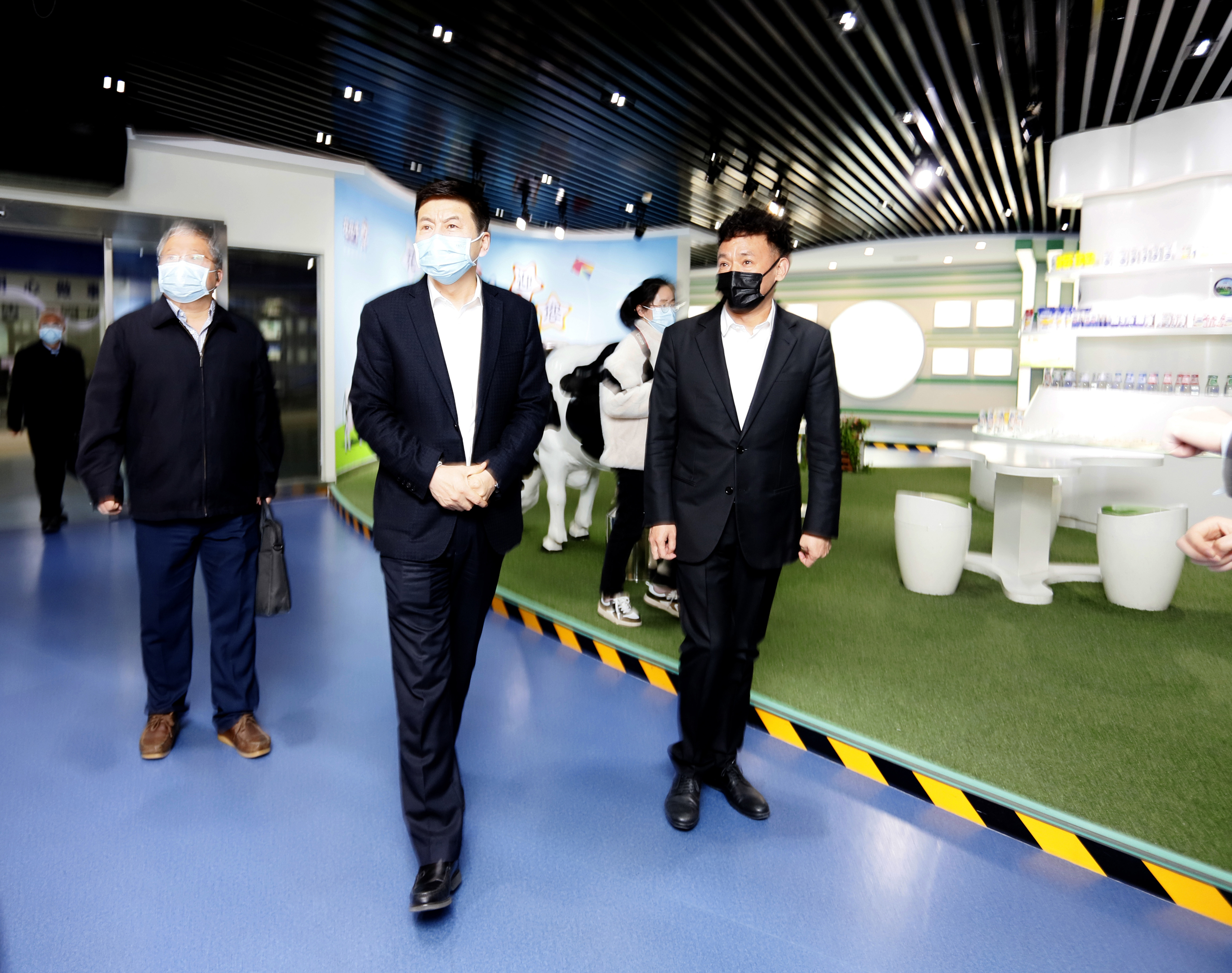 河南省委常委、副省長費東斌蒞臨 花花牛乳業(yè)集團調(diào)研